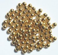 100 8mm Acrylic Metallic Gold